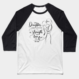 Bold Feminine Strength – Simple Woman Line Art Baseball T-Shirt